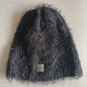 Harley-Davidson Black Fuzzy Knit Beanie